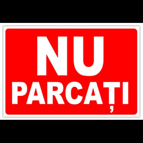 indicator de securitate si interzicere nu parcati